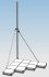 Maszt balastowy ALP-MBRHQ-2S, wysokosc 2m, balastowany plytami chodnikowymi (nie sa dostarczane z masztem)